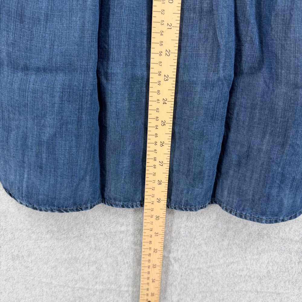 Bella Dahl Womens Tencel Chambray Button Down Shirt Blue Small B2646-549 - Picture 9 of 9
